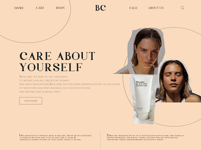 Beauty Care branding design graphic design logo ui ux