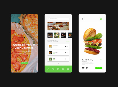 Mobile APP Design fast food figma graphic design mobile app uiux