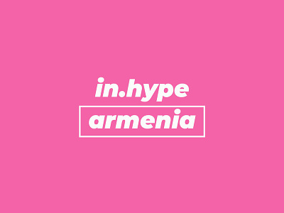 INHYPE.ARMENIA armenia branding design fashion graphic design hype illistration illustration inhype logo pink white