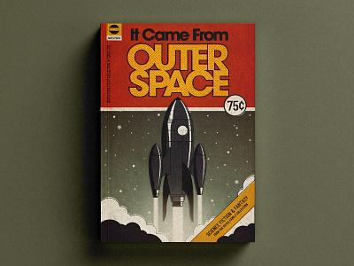 It Came From Outer Space book cover illustration pulpfiction