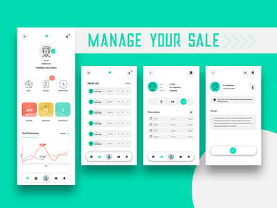 Sale Management managment medicine mobile app shop uiux