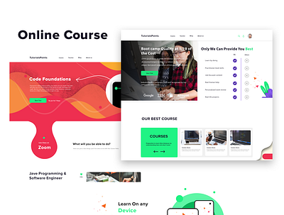 Online Course learning online uidesign website