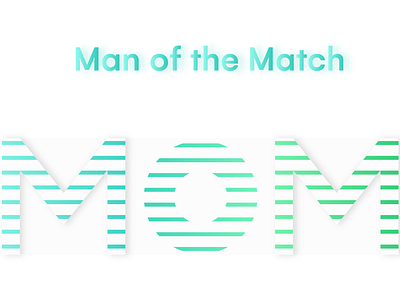 Man of the Match design illustration pracitce