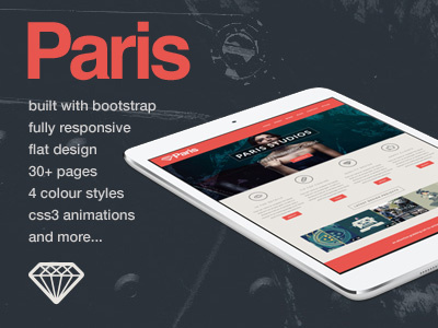 Paris - Responsive HTML5 Template html5 responsive themeforest themes