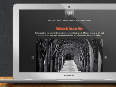Creative Flow - One Page Portfolio Template html template one page template portfolio scrolling themeforest web design