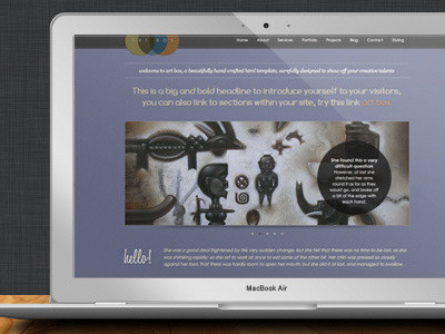 ArtBox - Creative Scrolling Portfolio Template html template portfolio scrolling themeforest web design
