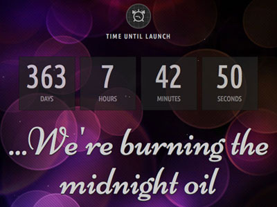 Burning The Midnight Oil coming soon template one page template themeforest under construction web design