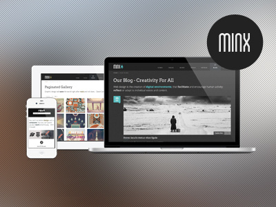 Minx - Responsive HTML5 Template html5 responsive themeforest themes