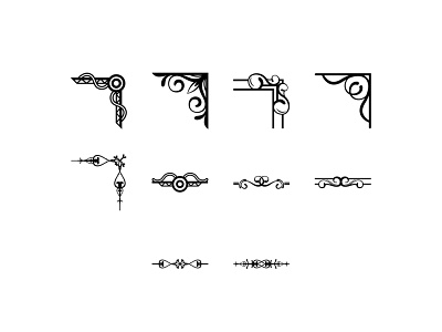 Decorative Borders Icon Set By Demonforge On Dribbble