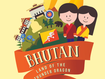 Bhutan Luggage Tag