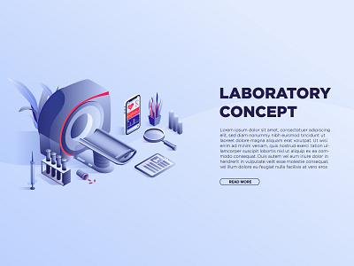 Medical landing page design templates 3d art chart computer ct design device doctor flower hospital illustration isometric laboratory landing page medical medical app patient therapy website