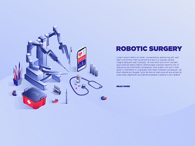 Robotic surgery service banner template