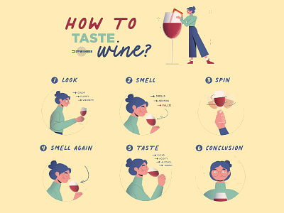 How to taste wine?Infographic alcohol alcoholic art character design drink illustration infographic instagram look sugar taste vector wine wine bottle