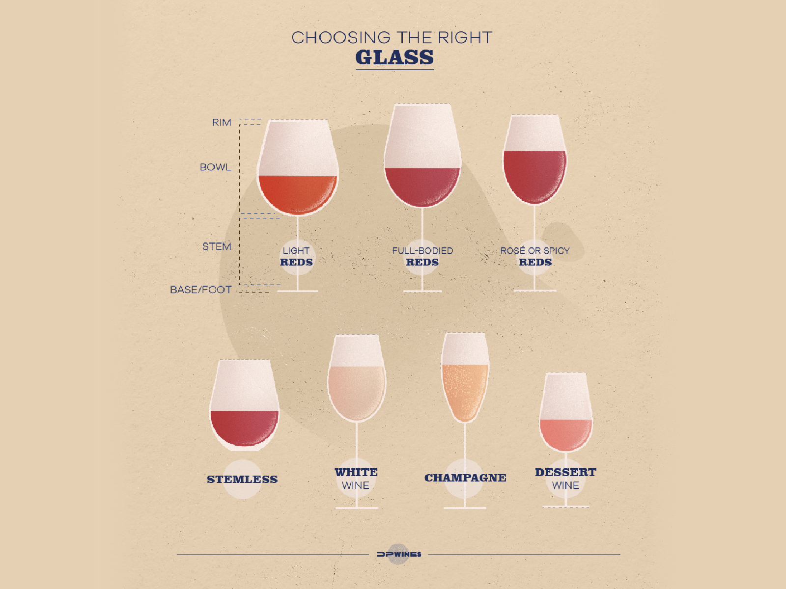 Choosing The Right Wine Glass By Motionblurstudios On Dribbble