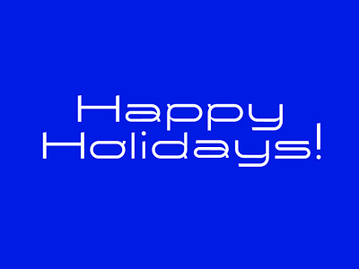 Happy Holidays!