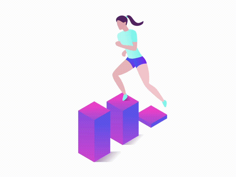 Running girl icon 3d after effect animation app art behance characer cycle design diagram frame frame by frame icon illustration logo people run ui ux web