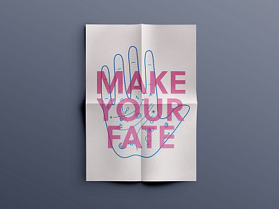 Make your Fate fate future illustration make your fate motivation risograph thunder and icecream thunderandicecream