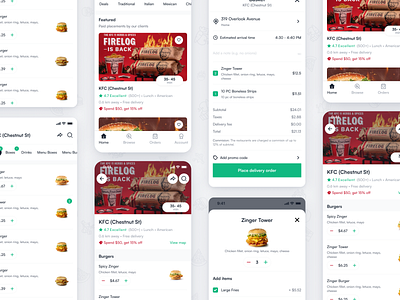 🍕 Food Delivery App app design ui ux