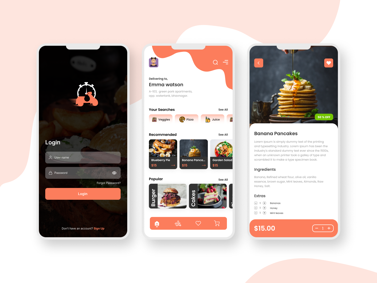 Food Delivery - Mobile App🍕🍔 by Zealous System on Dribbble