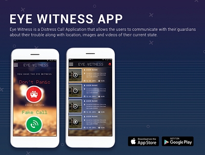 EYE WITNESS APP app development mobile app