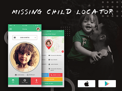 Missing Child Locator app development mobile app
