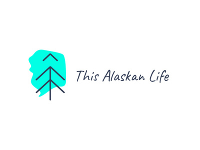 Logo This Alaskan Life 1 alaska branding creative design forest graphic design logo logotype minimalism tree vectoriel webdesign