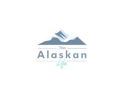 Logo This Alaskan Life 3 alaska branding design logo logotype mountain snow trip vectoriel webdesign