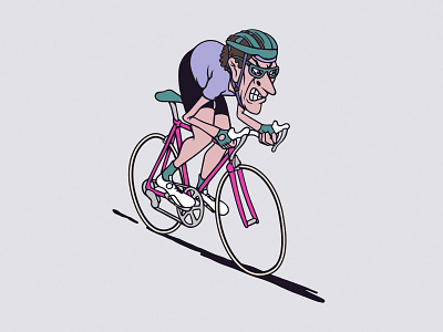 Veter CC 2d character character design charakter cycles cycling graphic illustration roadbike roadcycling