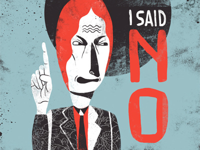 I said no charakter handlettering illustration lettering