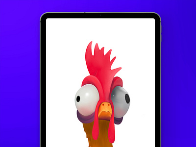 Hei There! art chicken cluck creative design designs digital painting digitalart dribbble heihei illustration ipadpro moana pencil procreate