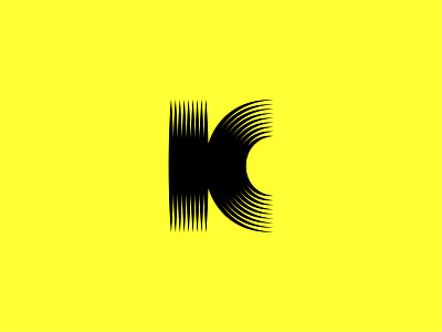 Vinyl – K black brand branding creative design dribbble graphic design logo logo design logotype type typography vinyl yellow