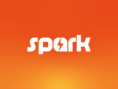 Spark app logo brand branding creative design dribbble gradient graphic design lightning logo logo design mark monogram sign spark typography widget