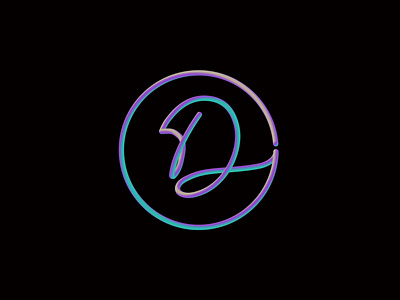 D Type Logo 2020 3d brand branding design dribbble gradient logo minimalist monoline type art typedesign typography