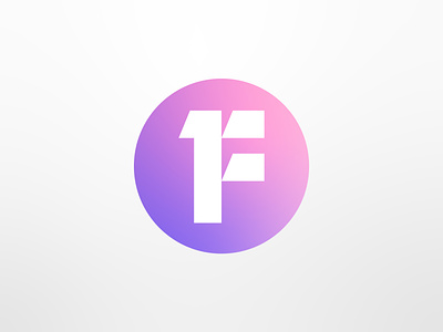 First 1 brand branding circle creative design dribbble f first identity logo mark pink premium type logo typography