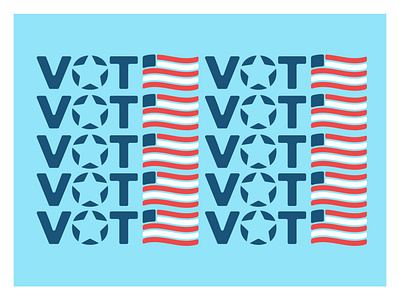 Vote brand creative design dribbble type typeface typography usa vote