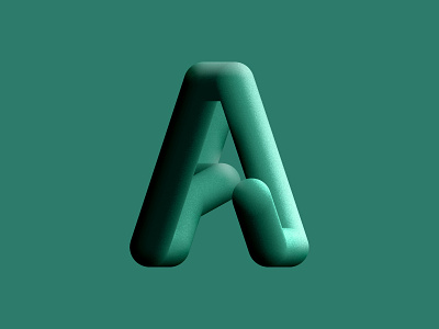 A 3d brand creative design dribbble graphic design green letter noise premium psd psd texture type type design typeart typeface typogaphy