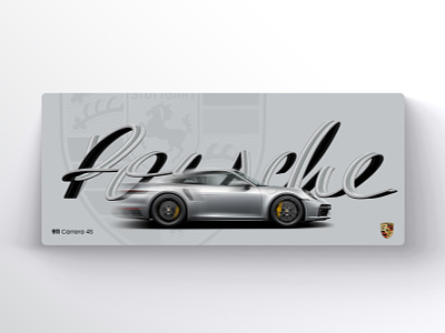 Porsche 911 adobe art automotive calligraphy car creative design dribbble fresco grey minimal porsche porsche 911 type typography ui ux vector website