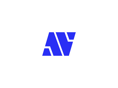 AVS a brand branding design dribbble logo logo design mark modern s v vector