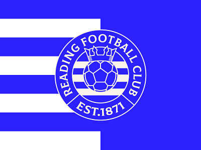 Reading FC badge ball blue brand branding circle crest design dribbble football logo logo design soccer sport white