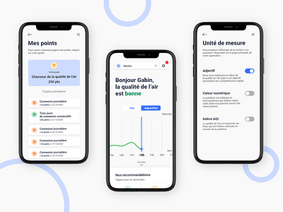 Air quality app air quality app design graphic