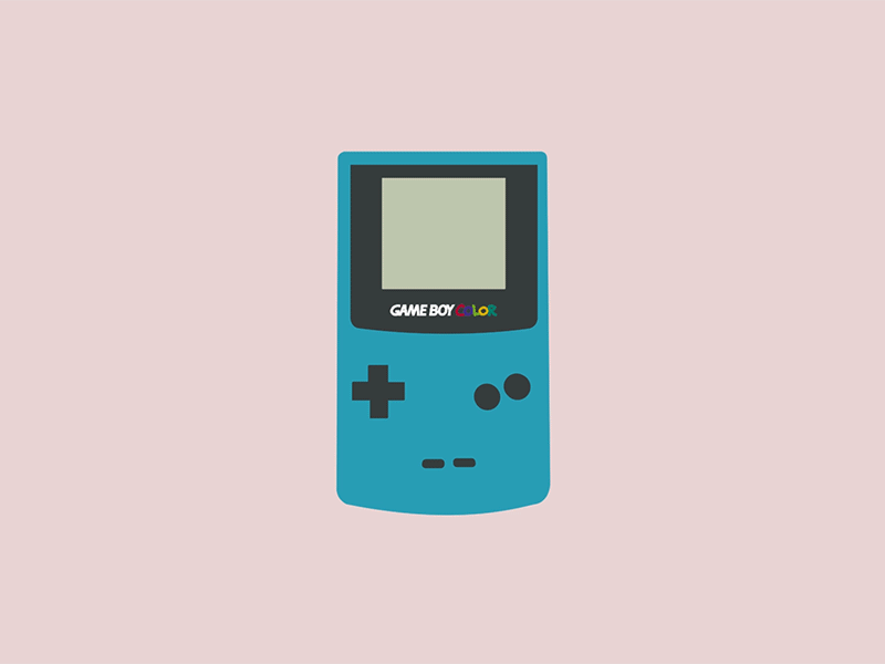Game Boy Color illustration motion design