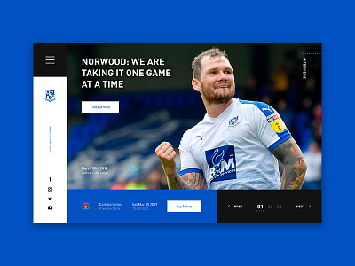 Tranmere Rovers Homepage Redesign