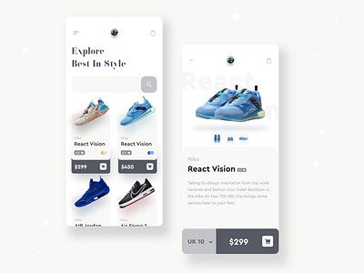 Yet Another Shoe Store App dailyui dribbble ecommerce interaction nike air nike air max nike shoes shoes sneakers store ui user experience userinterface ux uxdesign