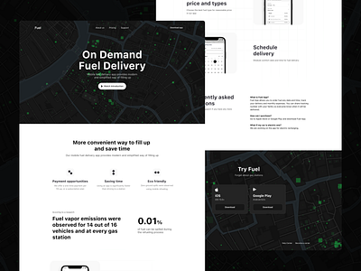 Fuel Delivery App Promo Page Сase Study