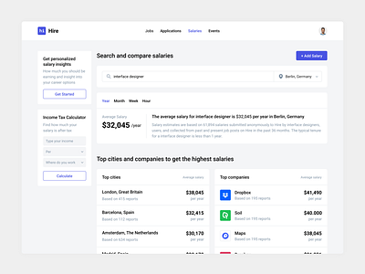 Job Search Platform - Salaries