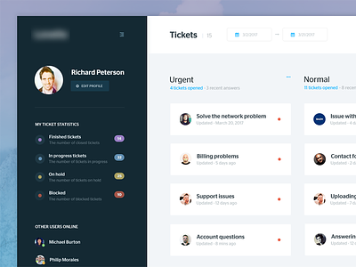 Ticketing system app V2 admin app dash dashboard design experience interface product ticket ui ux