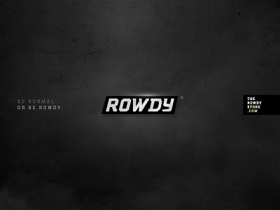 Rowdy Logo Design branding branding agency branding design brandlogo freelance freelancer logo logodesign logos logotype rowdified rowdy rowdystore therowdystore