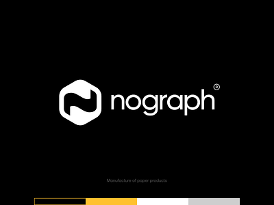 Nograph branding design icon illustrator logo minimal typography vector