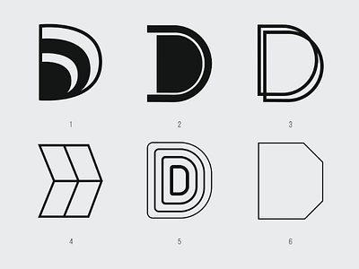 Letter Mark Exploration font shapes style typography