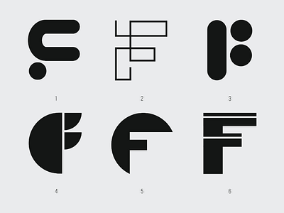 Letter Mark Exploration font logo shapes typography